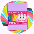 Цветной картон тонированный, 36 листов, 18 цветов, немелованный, двусторонний, 140 г/м², Коты аристократы - Фото 3