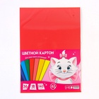 Цветной картон тонированный, 36 листов, 18 цветов, немелованный, двусторонний, 140 г/м², Коты аристократы - Фото 9