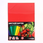 Цветной картон тонированный, 36 листов, 18 цветов, немелованный, двусторонний, 140 г/м², Мстители - Фото 6