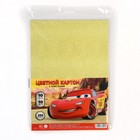 Цветной картон с блёстками, А4, 10 листов, 10 цветов, немелованный, односторонний, в пакете, 250 г/м², «Тачки» - Фото 6