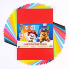 Цветной картон тонированный, 18 листов, 18 цветов, немелованный, двусторонний, 140 г/м², Щенячий патруль - Фото 8