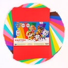 Цветной картон тонированный, 50 листов, 10 цветов, немелованный, двусторонний, 140 г/м², Щенячий патруль - Фото 8