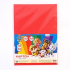 Цветной картон тонированный, 50 листов, 10 цветов, немелованный, двусторонний, 140 г/м², Щенячий патруль - Фото 9