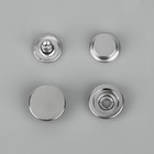 Кнопки установочные, Дельта, d = 15 мм, 10 шт, цвет серебряный - Фото 3