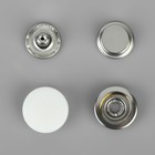 Кнопки установочные, Дельта, d = 15 мм, 10 шт, цвет белый - Фото 3