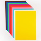 Картон цветной тонированный, А3, 50 листов, 10 цветов, немелованный, двусторонний, в пакете, 140 г/м², Смешарики - Фото 3