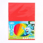 Цветной картон тонированный, 50 листов, 10 цветов, немелованный, двусторонний, 140 г/м², Смешарики - Фото 9