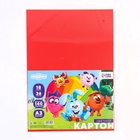 Цветной картон тонированный, 36 листов, 18 цветов, немелованный, двусторонний, 140 г/м², Смешарики - Фото 6