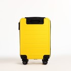 Чемодан детский 32 л (S), отдел на молнии, 4 колеса, жёлтый - Фото 4
