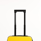 Чемодан детский 32 л (S), отдел на молнии, 4 колеса, жёлтый - Фото 5