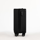 Чемодан детский 32 л (S), отдел на молнии, 4 колеса, цвет чёрный - Фото 3