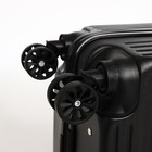 Чемодан детский 32 л (S), отдел на молнии, 4 колеса, цвет чёрный - Фото 7