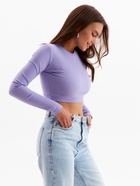 Лонгслив женский MINAKU: Casual Collection, сиреневый, размер 44 - Фото 4