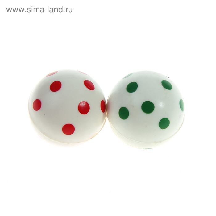 Мяч каучук "Горошек" 3,5 см, цвета МИКС - Фото 1