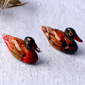 Сувенир «Уточки мандаринки», талисман фэн-шуй, набор 2 шт.