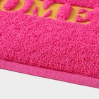 Коврик придверный Доляна Welcome, с окантовкой, 38×58 см, цвет розовый - Фото 4