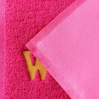 Коврик придверный Доляна Welcome, с окантовкой, 38×58 см, цвет розовый - Фото 5