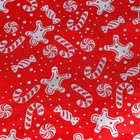 Плёнка упаковочная новогодняя фольгированная «Снеговик», 70×50 см, красный - Фото 3