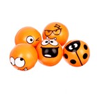 Мяч каучуковый «Смайлики», 2.7 см, цвета МИКС - Фото 2