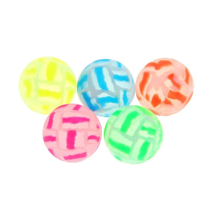 Мяч каучуковый «Трещины», 2,5 см, цвета МИКС - фото 1908245030