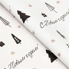 Бумага упаковочная новогодняя глянцевая двусторонняя «С Новым годом!», 68×100 см - Фото 2