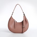 Сумка женская багет TEXTURA на молнии, 28×6.5×15 см, тёмно-бежевая - Фото 1