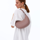 Сумка женская багет TEXTURA на молнии, 28×6.5×15 см, тёмно-бежевая - Фото 3