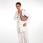 Сумка женская багет TEXTURA на молнии, 28×6.5×15 см, тёмно-бежевая - Фото 11