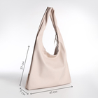 Сумка женская на молнии TEXTURA, большой размер, цвет бежевый - Фото 3