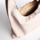 Сумка женская на молнии TEXTURA, большой размер, цвет бежевый - Фото 5