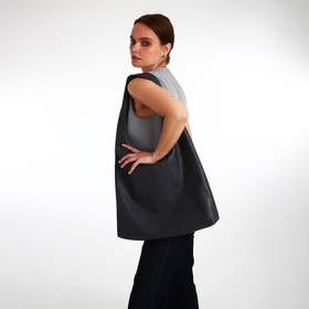 Сумка женская TEXTURA, мешок, большой размер, цвет серый