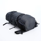 Рюкзак туристический, 80 л, отдел на шнурке, 2 наружных кармана, цвет серый - фото 7673805