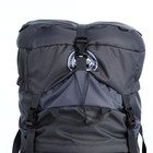 Рюкзак туристический, 80 л, отдел на шнурке, 2 наружных кармана, цвет серый - фото 7673806