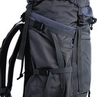 Рюкзак туристический, 80 л, отдел на шнурке, 2 наружных кармана, цвет серый - фото 7673807