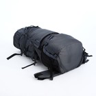 Рюкзак туристический, 100 л, отдел на шнурке, 2 наружных кармана, цвет серый - фото 7632204