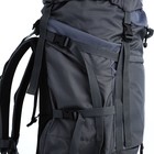 Рюкзак туристический, 100 л, отдел на шнурке, 2 наружных кармана, цвет серый - фото 7632206
