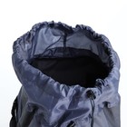 Рюкзак туристический, 100 л, отдел на шнурке, 2 наружных кармана, цвет серый - фото 7632208
