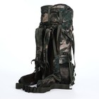 Рюкзак туристический, Taif, 80 л, отдел на шнурке, 2 наружных кармана, цвет зелёный/камуфляж - Фото 3