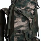 Рюкзак туристический, Taif, 80 л, отдел на шнурке, 2 наружных кармана, цвет зелёный/камуфляж - Фото 6