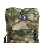 Рюкзак туристический, 100 л, отдел на шнурке, 2 наружных кармана, цвет зелёный/камуфляж - фото 7657949