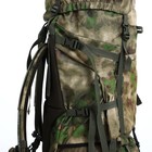 Рюкзак туристический, 100 л, отдел на шнурке, 2 наружных кармана, цвет зелёный/камуфляж - фото 7657950