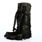 Рюкзак туристический, 80 л, отдел на шнурке, 2 наружных кармана, цвет зелёный - Фото 3