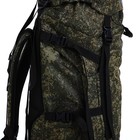 Рюкзак туристический, 80 л, отдел на шнурке, 2 наружных кармана, цвет зелёный - Фото 6