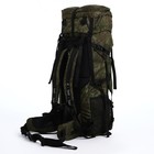 Рюкзак туристический, 100 л, отдел на шнурке, 2 наружных кармана, цвет зелёный - фото 7657955
