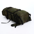 Рюкзак туристический, 100 л, отдел на шнурке, 2 наружных кармана, цвет зелёный - фото 7657956