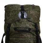 Рюкзак туристический, 100 л, отдел на шнурке, 2 наружных кармана, цвет зелёный - фото 7657957