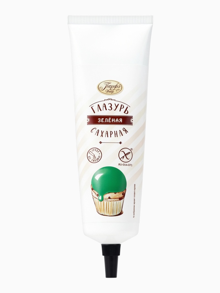 Помадка сахарная зеленая, 120 г - Фото 1