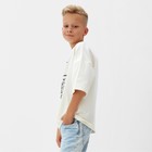 Футболка детская MINAKU: Bascetball kids, цвет молочный, рост 104 см - фото 46822656