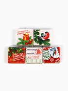 Подарочный набор новогодний «С Новым годом»: чай ассорти 5.4 г (3 шт.×1.8 г)., молочный шоколад 25 г (5 шт.×5 г)., открытка - Фото 5