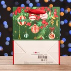 Пакет подарочный новогодний ламинированный «Праздник », 18×22.3×10 см - Фото 2